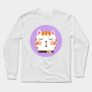 cute drawn kitty cat design 10 Long Sleeve T-Shirt